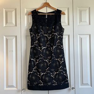 STUNNING WHBM embroidered lace mini dress size 4